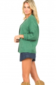 Les Favorites |  Knitted cardigan Robbie | green  | Picture 6