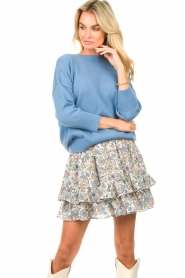 Les Favorites |  Knitted sweater Sabrina | blue  | Picture 2