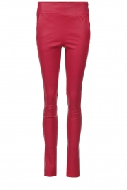 STUDIO AR |  Lamb leather stretch leggings Eden | pink | Picture 1