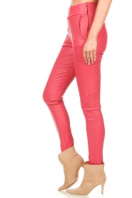 STUDIO AR |  Lamb leather stretch leggings Eden | pink | Picture 5