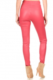 STUDIO AR |  Lamb leather stretch leggings Eden | pink | Picture 6