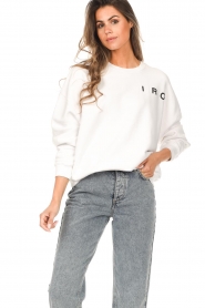 IRO :  Crewneck sweater with IRO logo Meyssa | white  - img5
