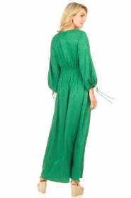 Les Favorites |  Maxi dress with print Maartje | green  | Picture 8