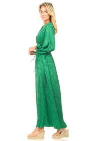 Les Favorites |  Maxi dress with print Maartje | green  | Picture 7