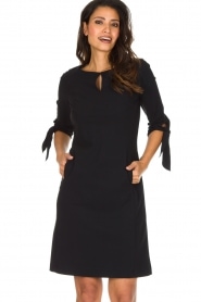 D-ETOILES CASIOPE |  Stretch dress Nancy | Black  | Picture 4