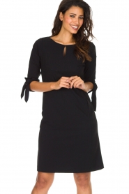 D-ETOILES CASIOPE |  Stretch dress Nancy | Black  | Picture 2