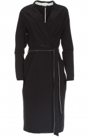D-ETOILES CASIOPE |  Wrinkle free stretch dress Rien | black  | Picture 1