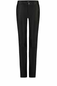  Stretch leather pants Pepper | black