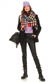 Ibana |  Stretch leather pants Pepper | black  | Picture 3