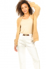 Knit-ted |  Knitted cardigan Bernelle | mustard yellow  | Picture 4