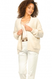 Knit-ted |  Knitted cardigan Bernelle | ivory  | Picture 5