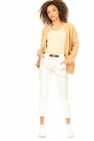 Knit-ted |  Stretch pants Marion | white  | Picture 4