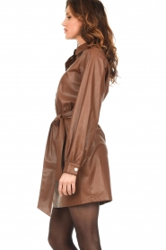 Liu Jo |  Faux leather dress Lucy | brown  | Picture 5