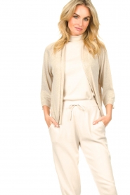 Knit-ted :  Knitted cardigan Angelica | beige - img2