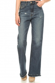Lois Jeans | Wide leg jeans Ninette L34 | blauw   | Afbeelding 4