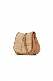 Gianni Chiarini |  Leather shoulder bag with jute Helena | natural  | Picture 4