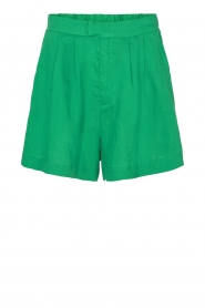 Copenhagen Muse |  Linen shorts Sofie | green  | Picture 1