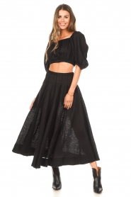 Copenhagen Muse :  Pleated maxi skirt Gabbi | black - img2