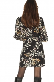 ba&sh :  Leaf printed dress Cassie | black - img7