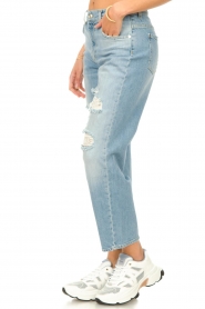 7 For All Mankind |  Straight fit jeans with ripped details Modern | blue  | Picture 7