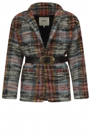  Checkered wool coat Vic | multi 