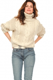 Be Pure |  Chunky knitted sweater Elza | natural  | Picture 2