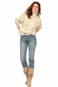 Be Pure :  Chunky knitted sweater Elza | natural - img3