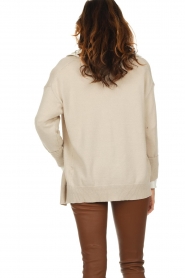 Be Pure :  Knitted cardigan Illusione | beige - img7