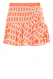 Silvian Heach |  Skirt with embroidery details Pinga | Orange  | Picture 1