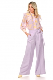 Twinset |  Wide leg trousers Stella | purple  | Picture 2
