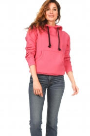 Blaumax |  Hoodie with pull cords Harlem | pink  | Picture 2