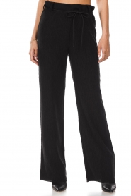 Dante 6 |  Wide trousers with pleated effect Lou | black  | Picture 4