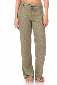 Dante 6 |  Wide trousers with pleated effect Lou | green  | Picture 2