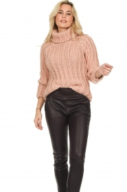 Blaumax |  Chunky knitted sweater Tessa Tia | pink  | Picture 4