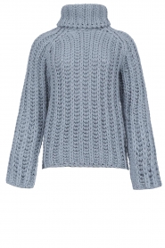 Blaumax |  Chunky knitted sweater Tessa Tia | blue  | Picture 1