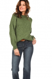 Blaumax |  Knitted sweater Jonna | green  | Picture 2