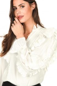 Magali Pascal |  Ruffle top Luciana | white  | Picture 9