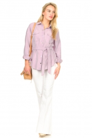 Dante 6 |  Suede blouse Cruz | lilac  | Picture 3