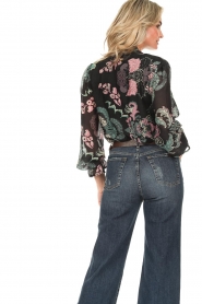 Freebird |  Top with floral print Sunday | blue  | Picture 6