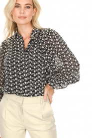 Freebird |  Broderie blouse Kendall | blue  | Picture 7