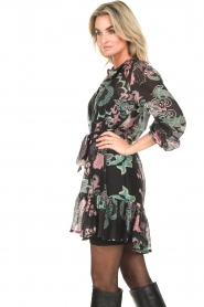 Freebird |  Dress with floral print Annemijn | blue  | Picture 6