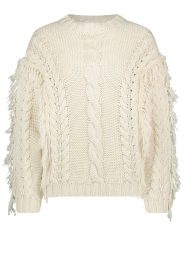 Freebird |  Cable knit with fringes Deirdre | natural  | Picture 1