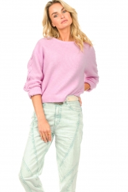 Dante 6 |   Sweater with sleeve details Imary | lilac  | Picture 4