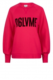  Sweater with text print Loveme | pink