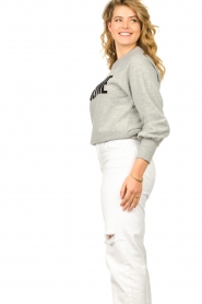 Dante 6 |  Sweater with text print Loveme | grey  | Picture 6