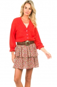 Dante 6 |  Knitted cardigan Jessy | red  | Picture 2