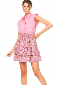 Dante 6 :  Skirt with print Joy | pink  - img3