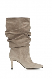  Slouchy suede boots London | grey