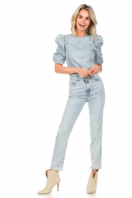 Dante 6 :  Paperbag jeans Zoey | blue - img3
