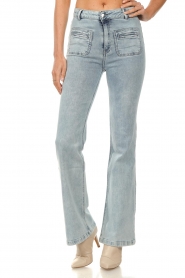 Dante 6 |  Stretch flared jeans Adelic | light blue  | Picture 4